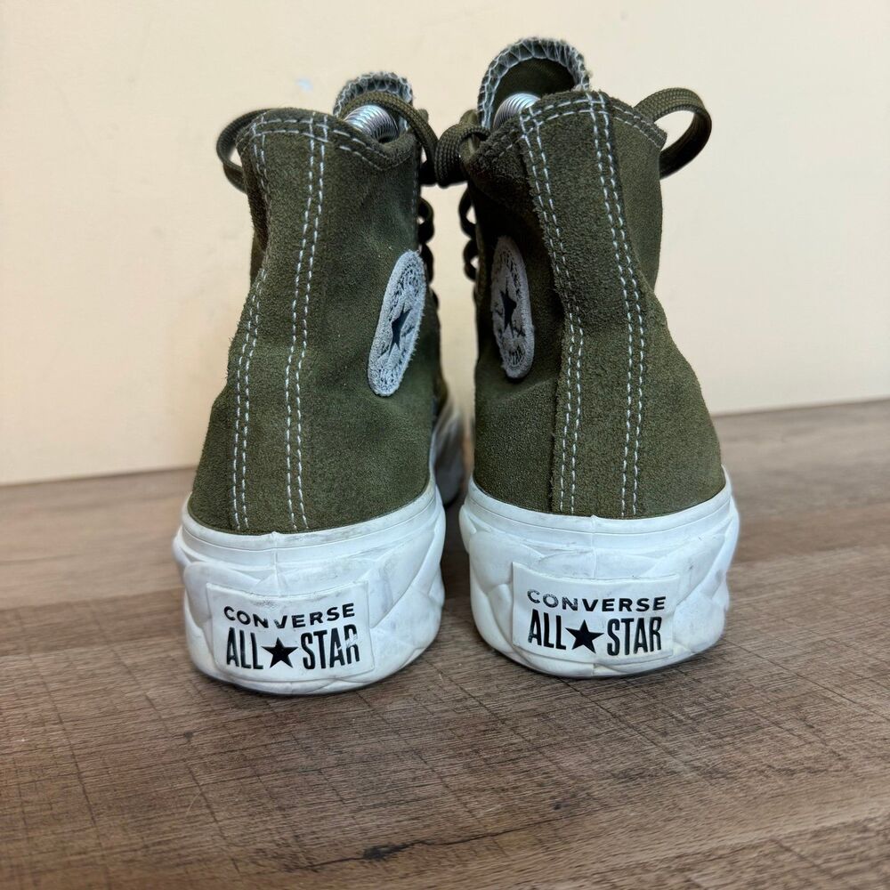 Converse Chuck Taylor All-Star Lift Cable Hi size 5.5 Moss Green shoes platform - Picture 4 of 8